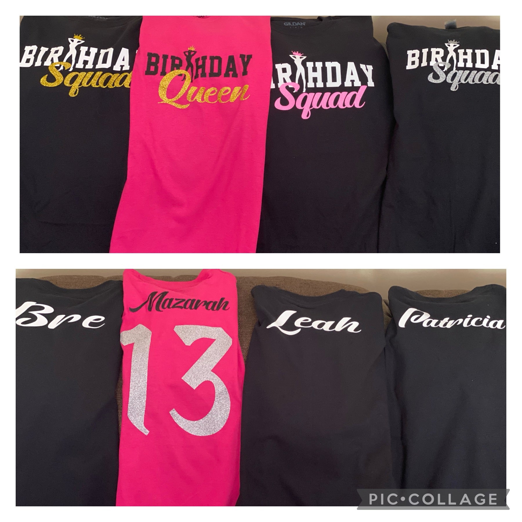 Customized vinyl shirts (Any color)