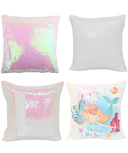 Customized sequin Picture Pillow case